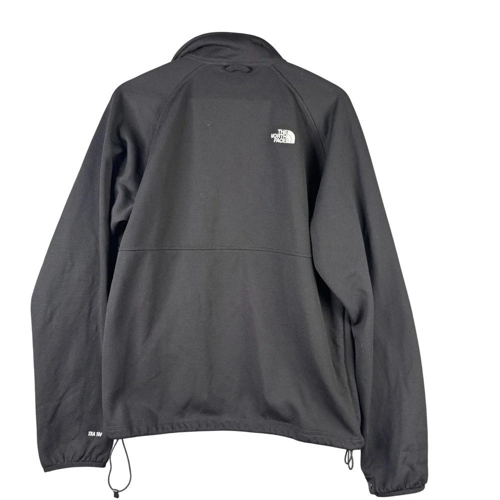 The North Face TKA 100 Texture Full Zip Jacket Black Mens Medium ABFB F08